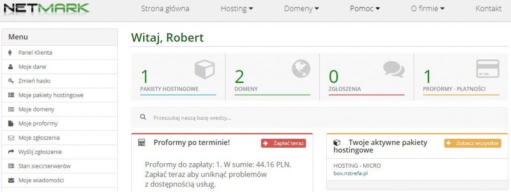 Netmark - hosting, domeny, opinie 2025 rok Netmark - hosting, domeny, opinie 2025 rok