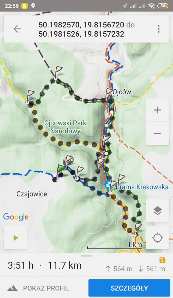 Nationalpark Ojców - Wanderweg für 1 Tag